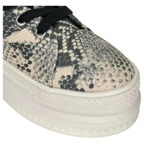 Madden Girl Chucki Snake Print Faux Leather High Top Womens Sneakers Size 8.5M - Picture 6 of 13